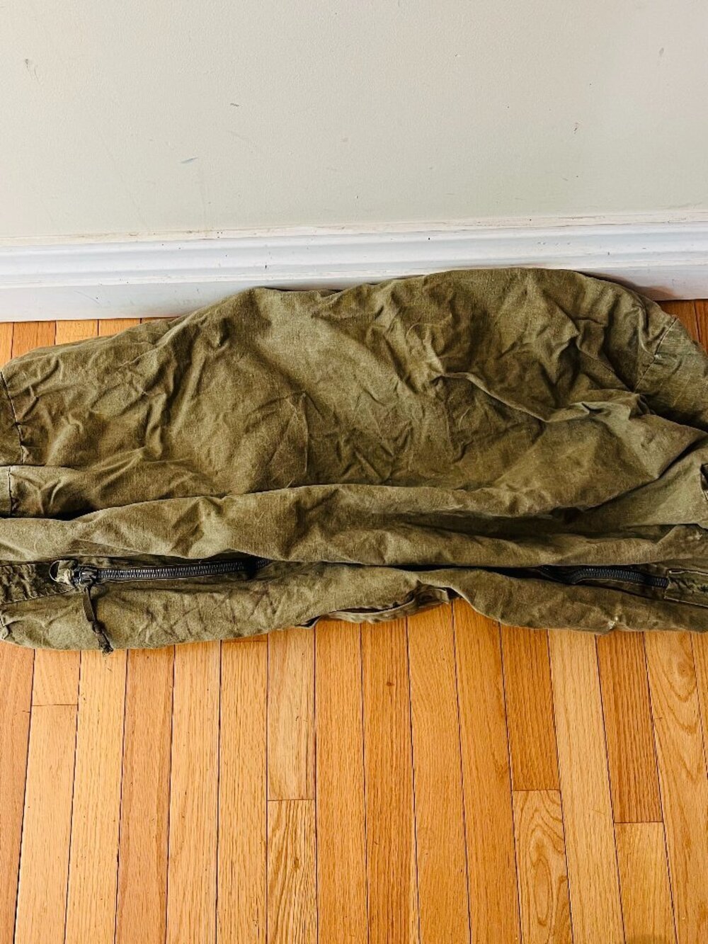 Large Vintage Military Canvas Duffle Bag